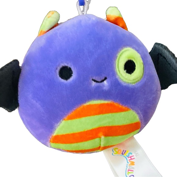 Squishmallows Other New Halloween Squishmallows Clipon Blaze 35 With Candy Corn Ears Poshmark